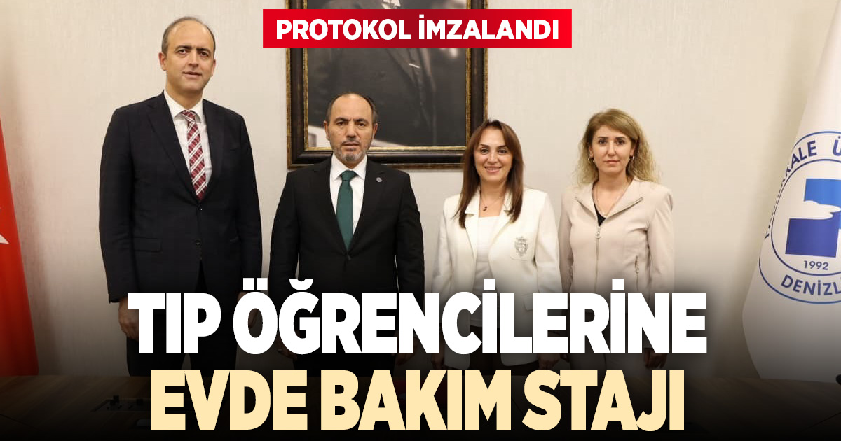 Tıp öğrencileri Denizli’de evde bakım stajı yapacak