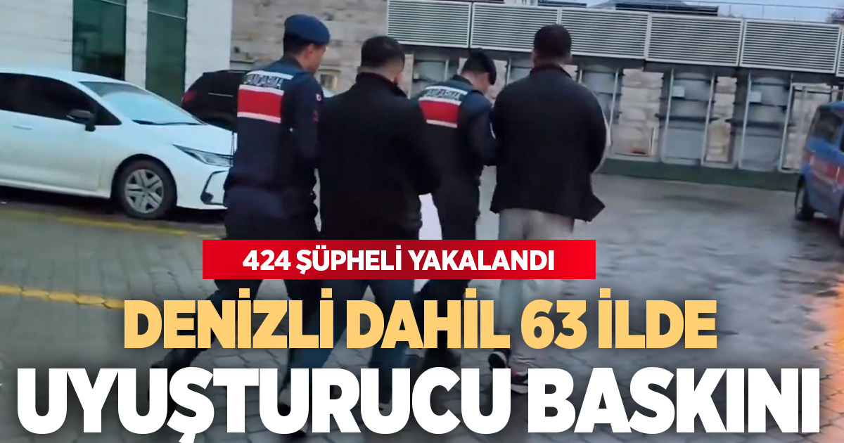 63 ilde uyuşturucu operasyonu: 1 tonun üzerinde madde ele geçirildi, 424 gözaltı