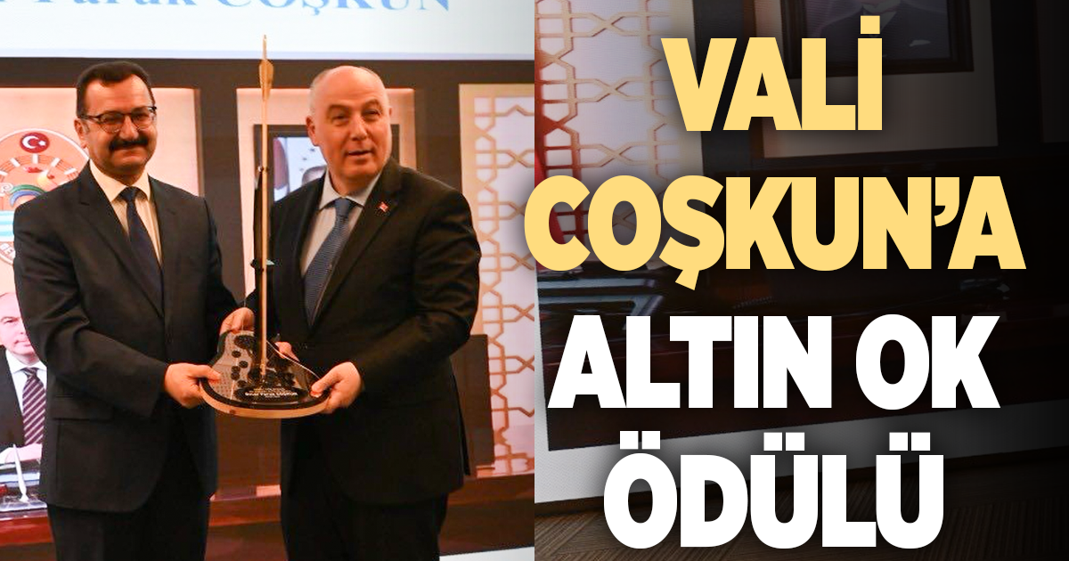 Denizli Valisi Ömer Faruk Coşkun’a “Altın Ok” ödülü