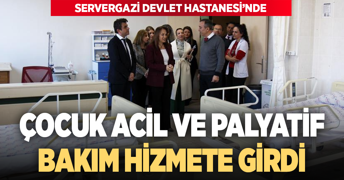 ÇOCUK ACİL VE PALYATİF BAKIM HİZMETE GİRDİ