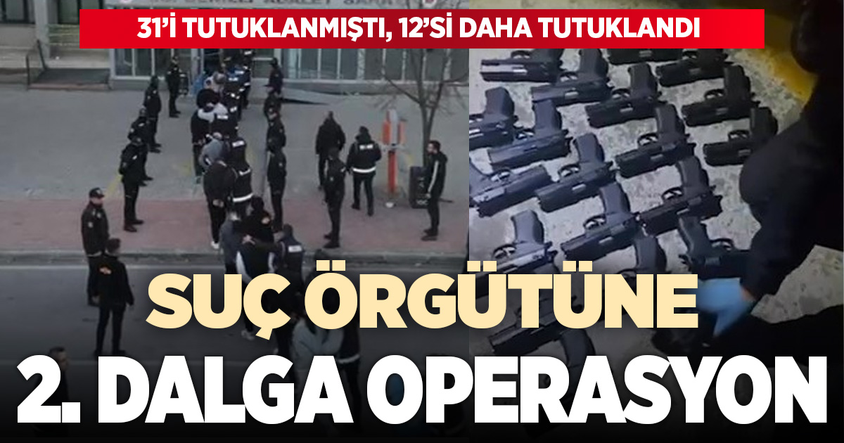 Denizli'de 31 üyesi tutuklanan suç örgütüne 2. dalga operasyon: Gözaltına alınan 17 kişiden 12'si tutuklandı