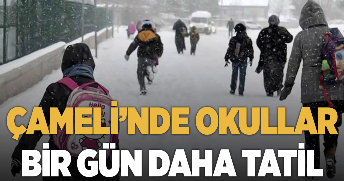 Çameli’nde kar nedeniyle okullar bir gün daha tatil edildi