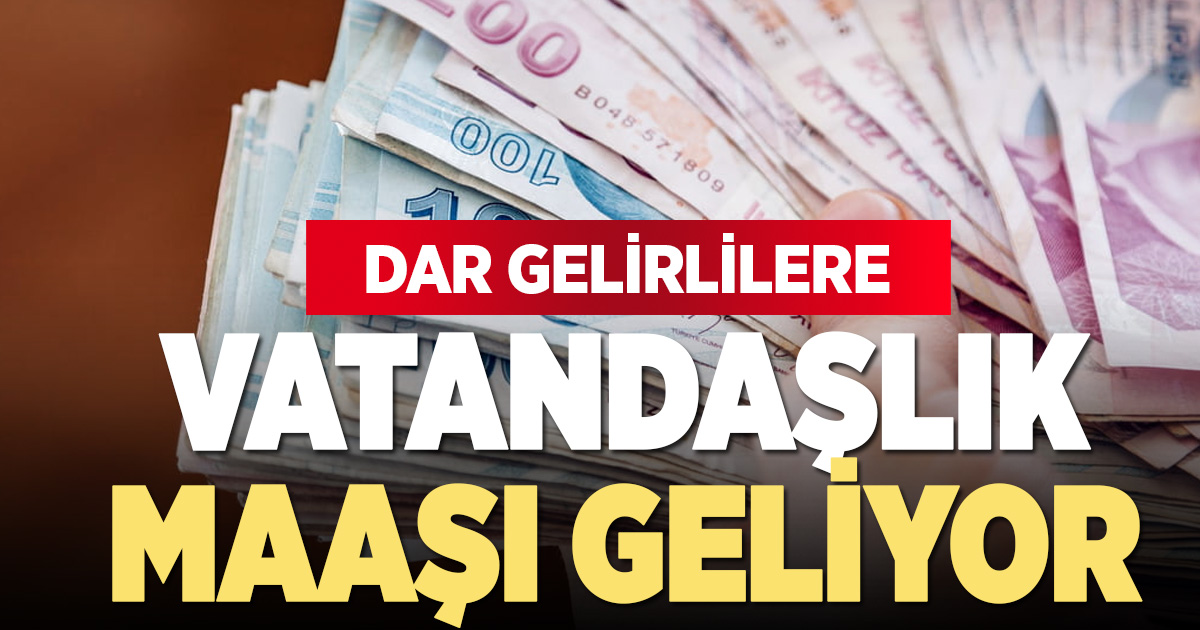 Vatandaşlık maaşı için yeni model çalışması: Haziran’da pilot uygulama başlıyor