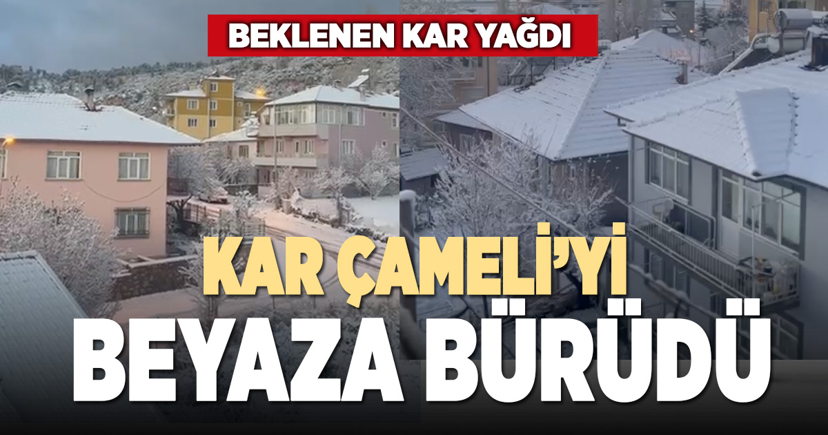 Denizli’de kar kendini gösterdi: İlk beyaz örtü Çameli’den  