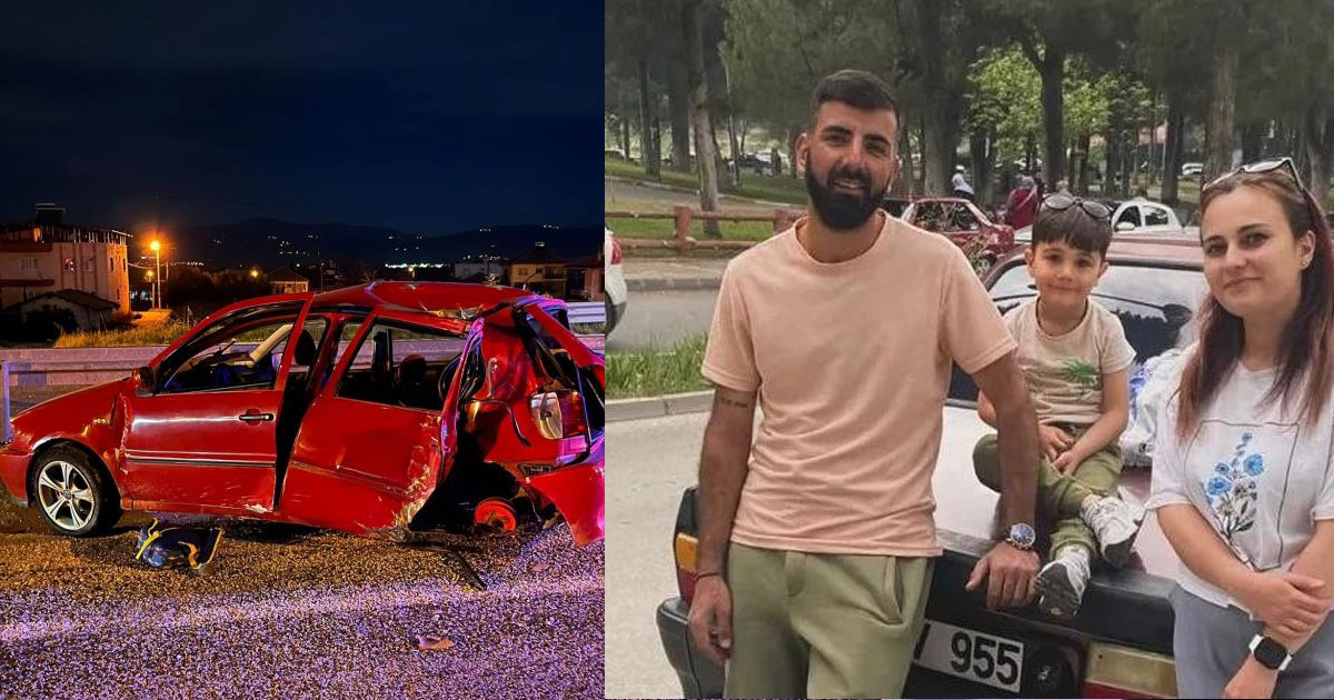 Acı kaza: Baba ve oğlu öldü, anne yaralı