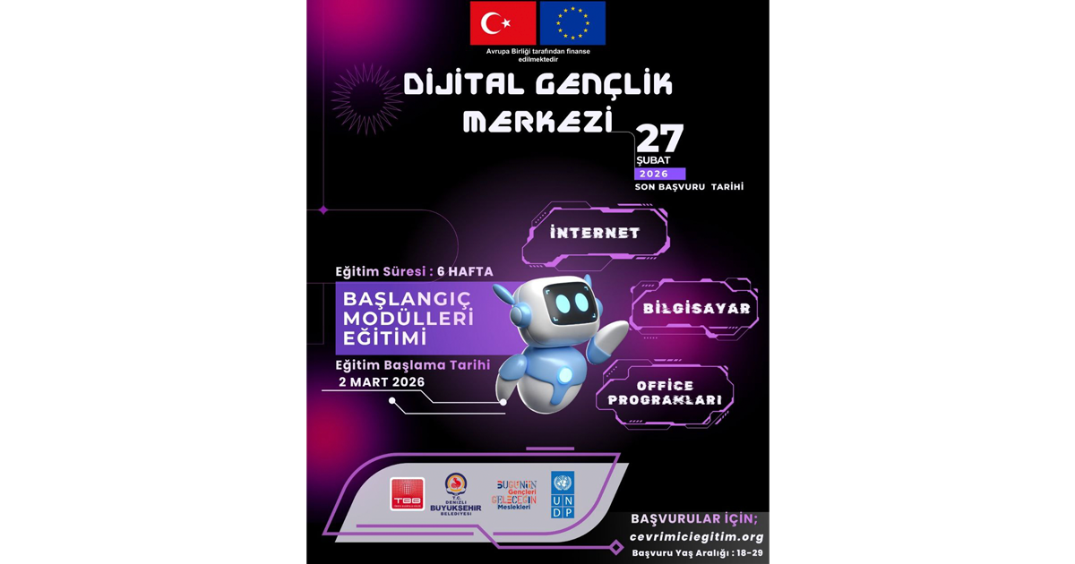 Dijital Yetkinlik Eğitimleri 2 Mart’ta başlıyor