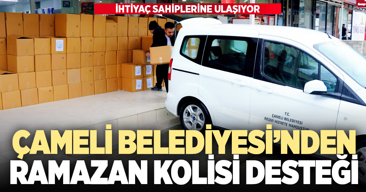 Çameli Belediyesi’nden Ramazan kolisi desteği