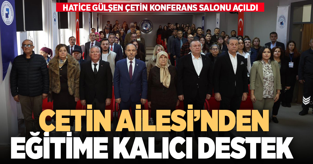 Hatice Gülşen Çetin Konferans Salonu Pamukkale Üniversitesi’nde açıldı