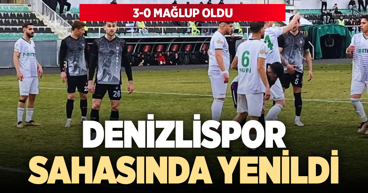 Denizlispor sahasında mağlup