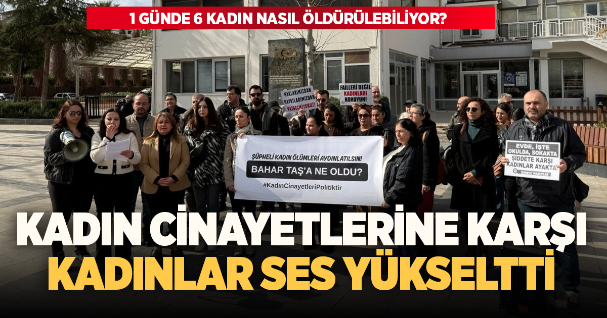 Denizli’de kadınlar ‘kadın cinayetlerine’ karşı meydanda seslerini yükseltti