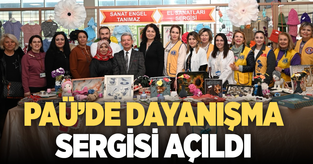 PAÜ Hastanelerinde hastalar eserleriyle hem iyileşiyor hem dayanışma gösteriyor