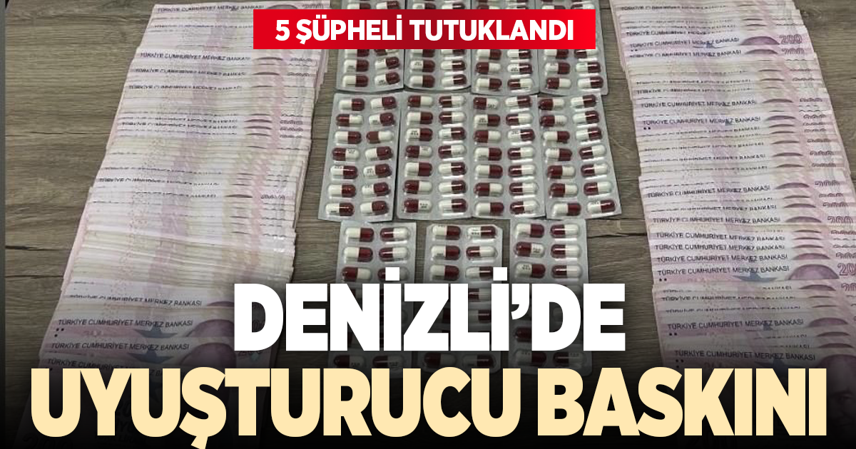 DENİZLİ’DE UYUŞTURUCU OPERASYONU: 14 ŞÜPHELİ YAKALANDI, 5'İ TUTUKLANDI