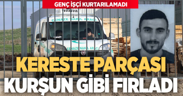 Kereste makinesinden fırlayan parça işçinin ölümüne neden oldu