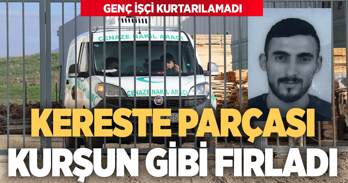 Kereste makinesinden fırlayan parça işçinin ölümüne neden oldu