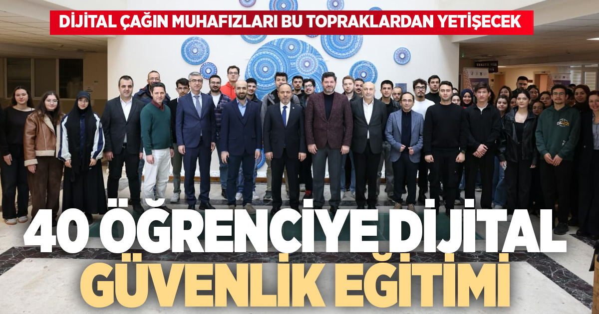 Denizli’de dijital güvenlik uzmanlığı için 40 öğrenci eğitimden geçti