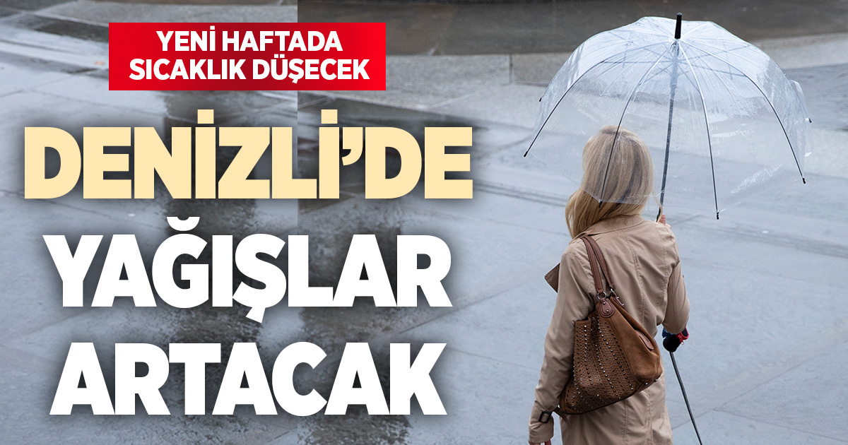 Denizli’de sıcaklık düşüyor