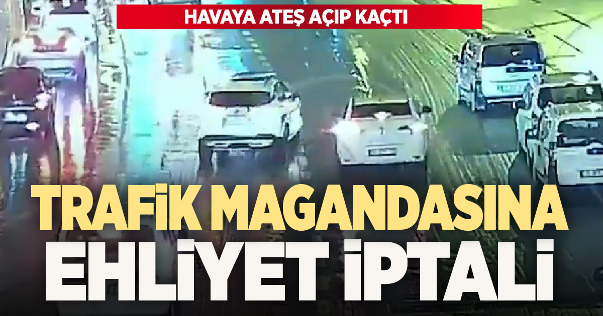 Denizli’de havaya ateş açan sürücüye ehliyet iptali