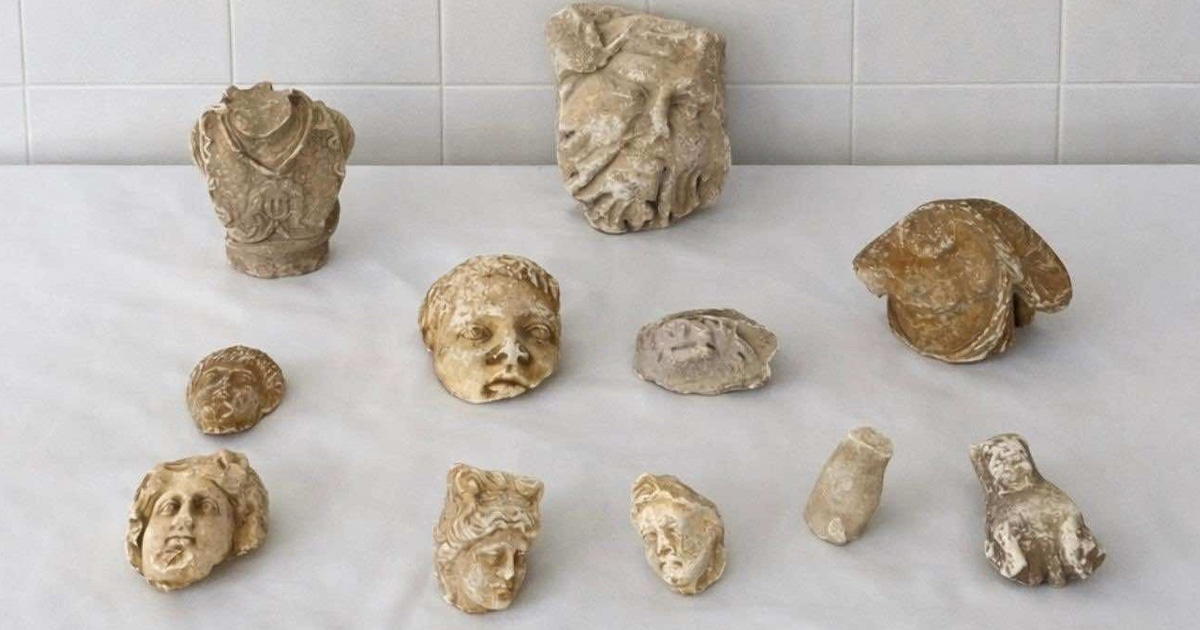 Roma dönemine ait heykel parçalarıyla yakalanan 5 şüpheli gözaltına alındı