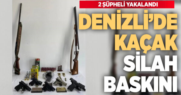 Kale’de düzenlen silah operasyonunda 2 şüpheli yakalandı
