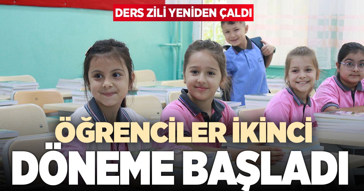 Ders zili yeniden çaldı: Öğrenciler ikinci döneme başladı