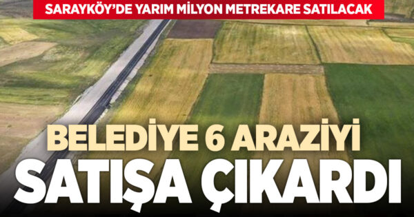 Belediye, yüzölçümü 500 bin metrekareyi bulan arazi satacak