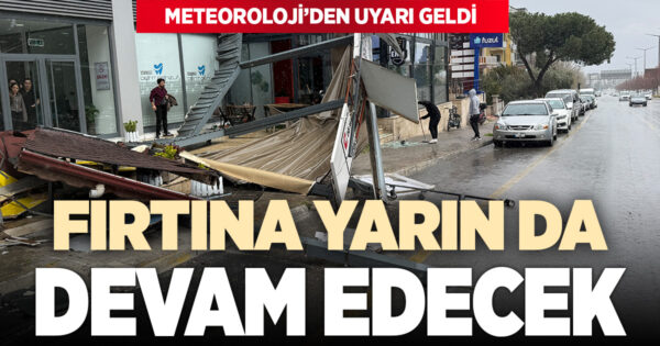 Denizli’ye pazar öğlene kadar şiddetli rüzgar uyarısı