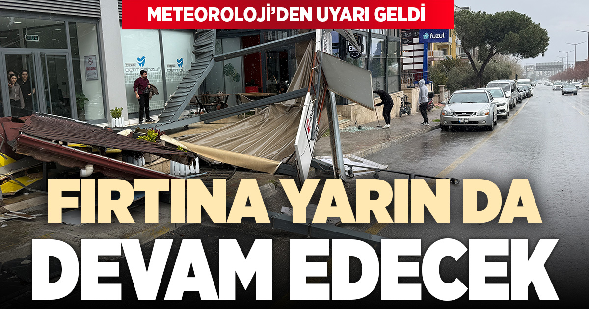 Denizli’ye pazar öğlene kadar şiddetli rüzgar uyarısı