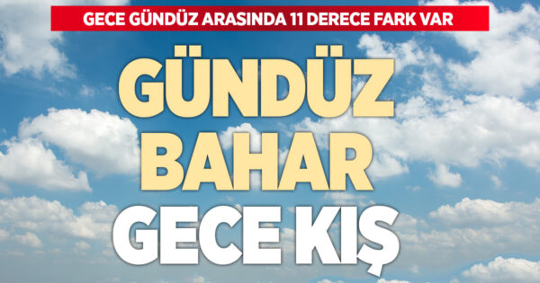 Denizli’de gündüz bahar, gece kış