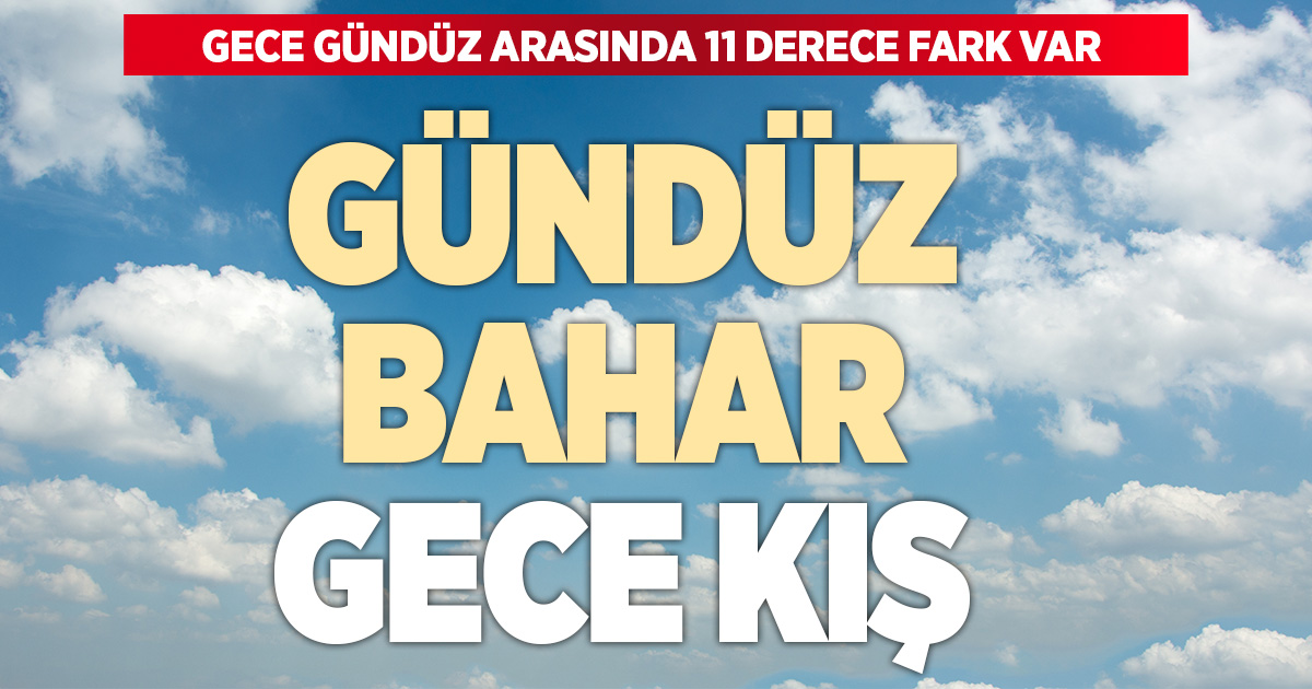 Denizli’de gündüz bahar, gece kış
