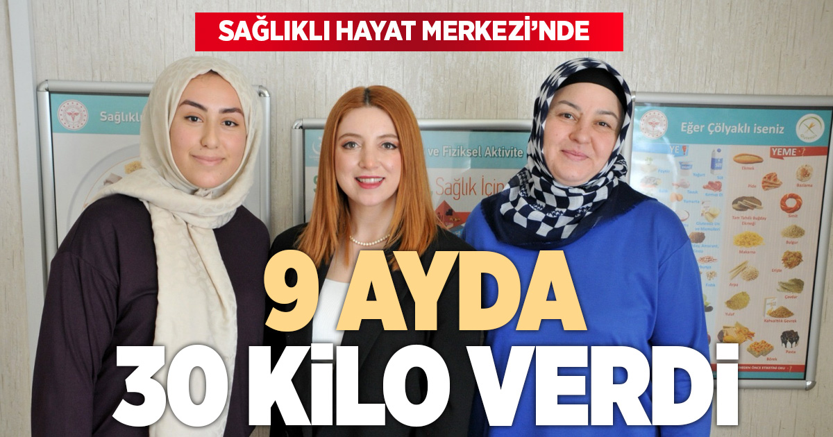 Sağlıklı Yaşam Merkezi’ne başvuran kadın 30 kilo verip sağlığa kavuştu