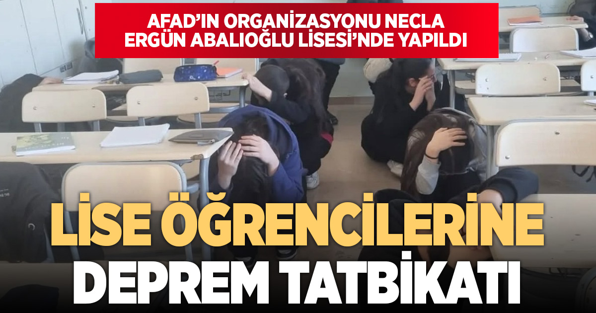 Deprem Haftası’nda Denizli’de gençlere deprem tatbikatı