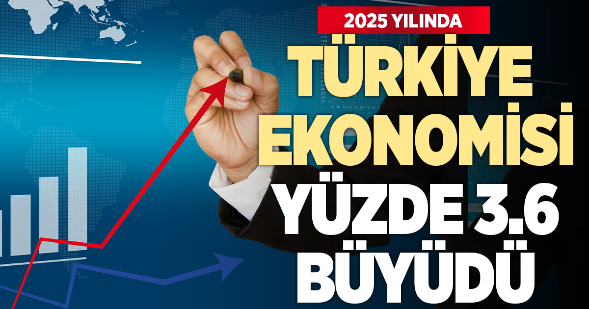 Türkiye ekonomisi 2025’te yüzde 3,6 büyüdü