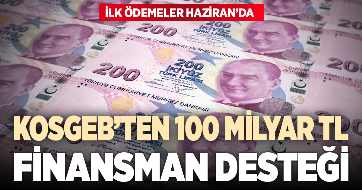 KOSGEB’in 100 milyar TL’lik desteğinde ilk ödemeler Haziranda hesaplara yatacak