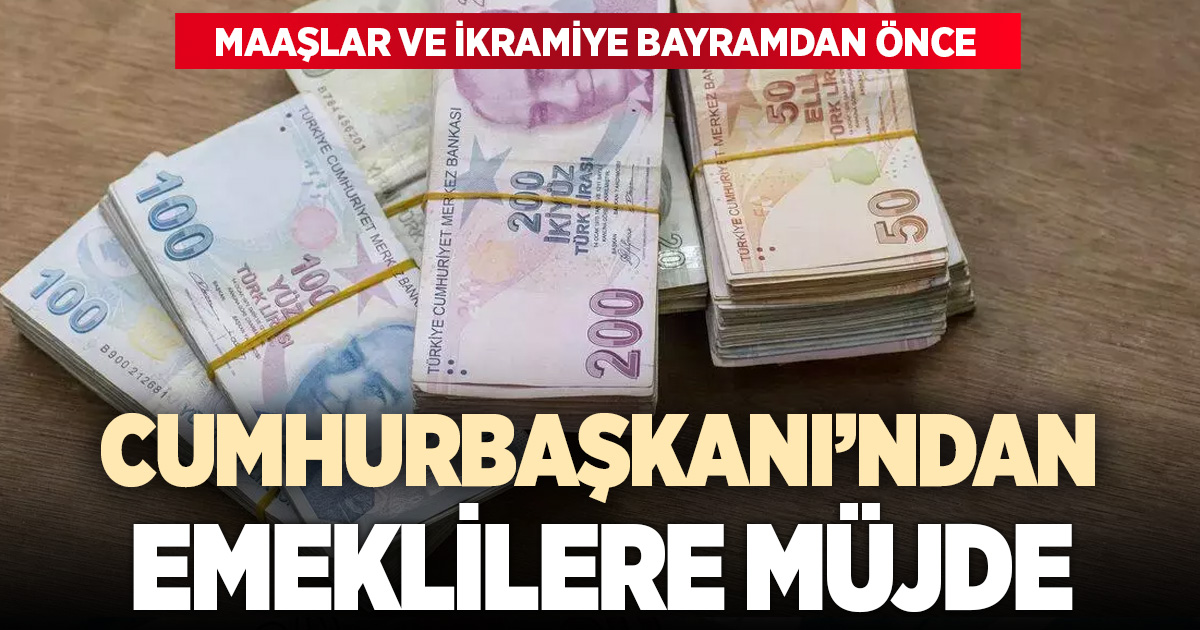 Cumhurbaşkanı Erdoğan'dan emeklilere çifte müjde!