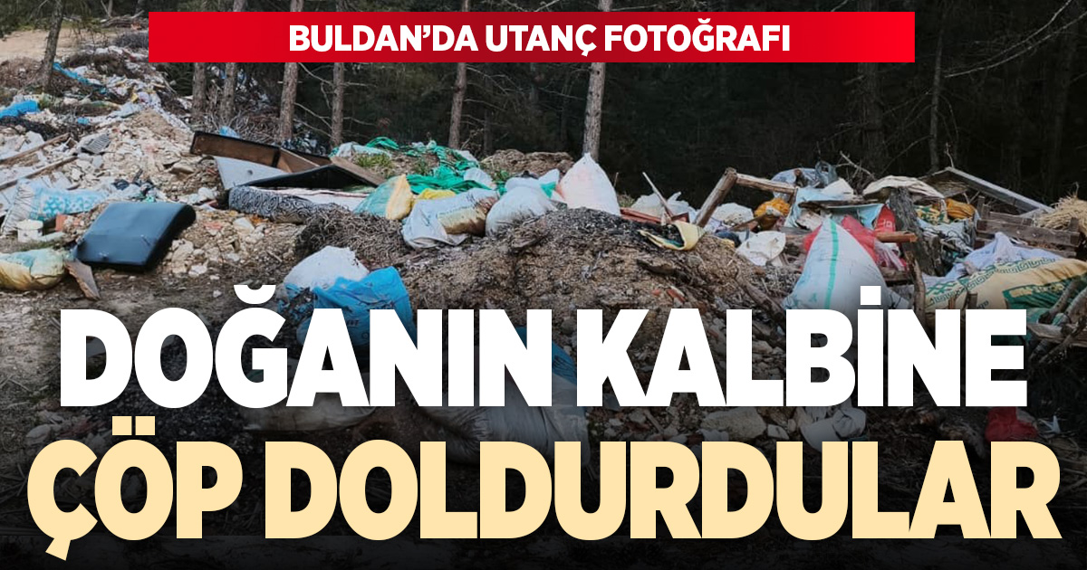 Doğanın kalbine çöp doldurdular