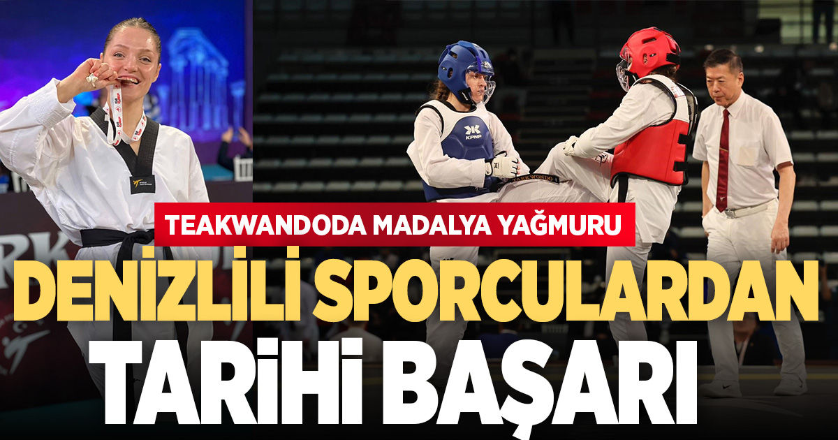 Uluslararası Taekvando Turnuvasında Denizlili sporculardan büyük başarı
