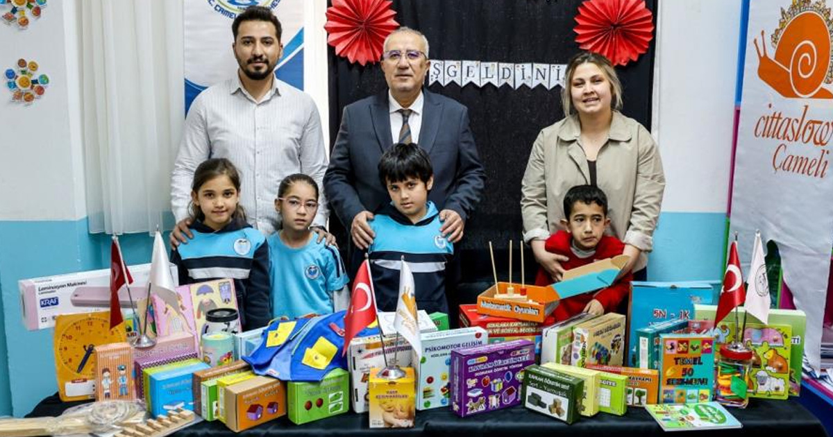 Özel eğitim öğrencilerine malzeme desteği