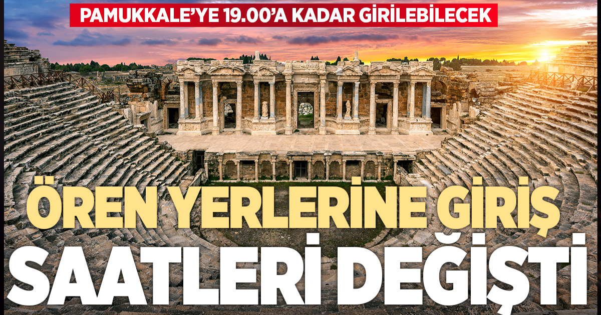 Müze ve örenyerlerine giriş saatlerine yaz ayarı yapıldı