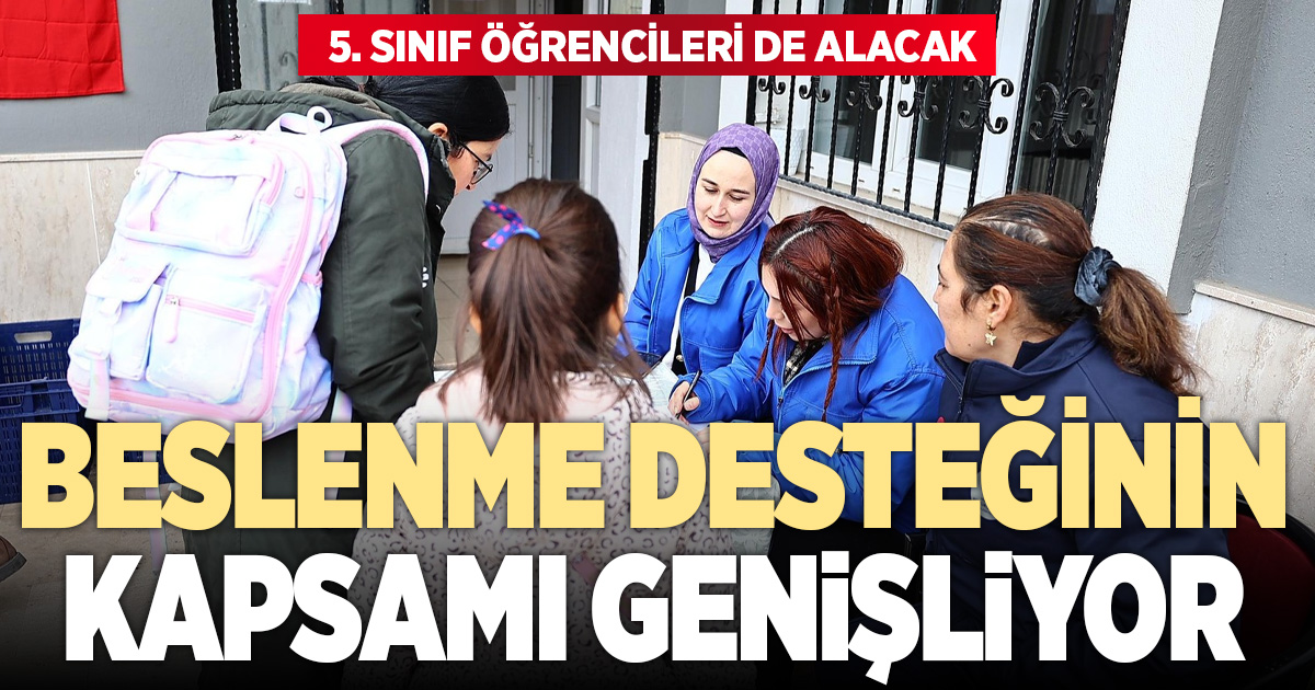 Denizli’de 5’nci sınıfa giden öğrenciler de beslenme desteğinden yararlanabilecek