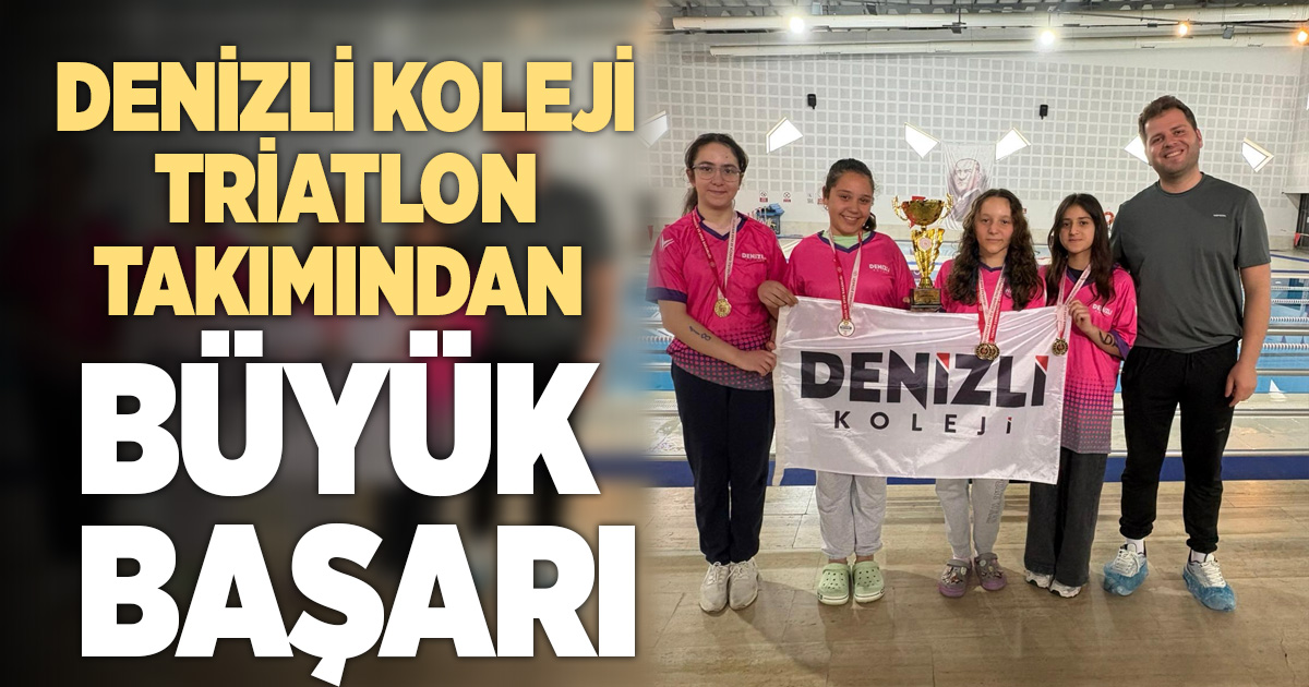 DENİZLİ KOLEJİ TRİATLON TAKIMI İL ŞAMPİYONU OLDU