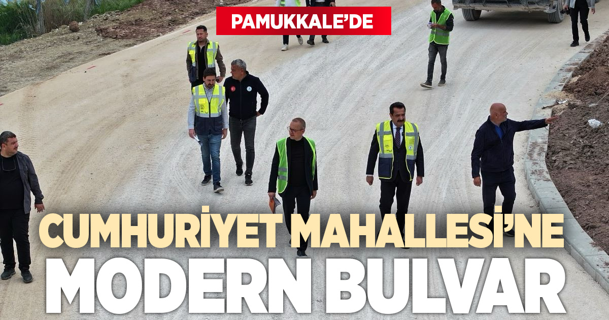 CUMHURİYET MAHALLESİ’NE 12 METRELİK MODERN BULVAR