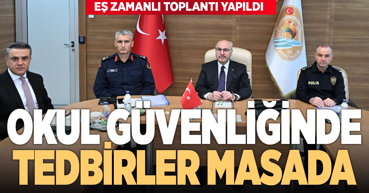 Okul güvenliği toplantısı: Şiddet olaylarına karşı tedbirler masaya yatırıldı