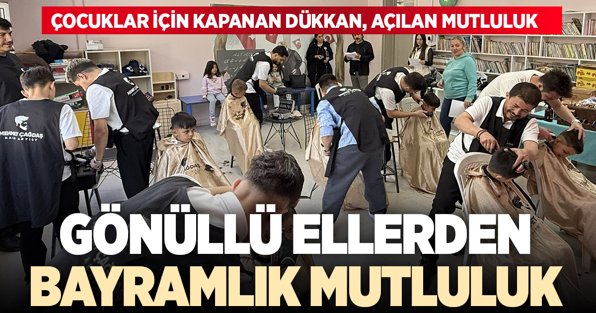 Öğrencilerin yüzü gülsün diye iş yerinin kapısına kilit vurdu