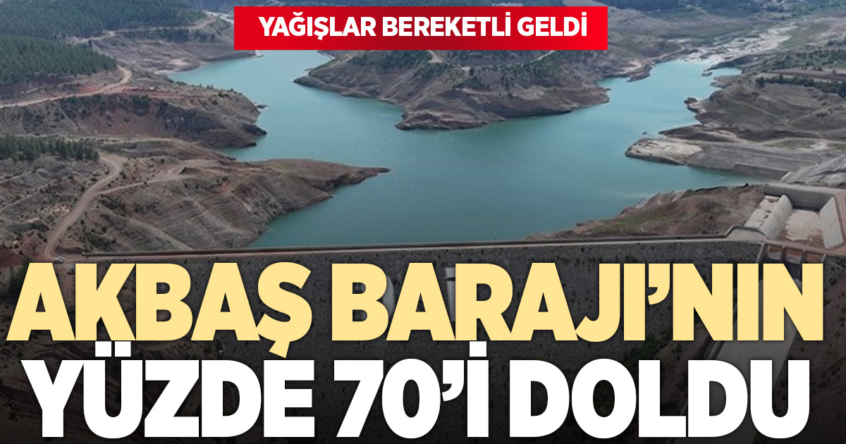 Denizli’de yağışlarla baraj doluluk oranı yükseldi: Akbaş Barajı’nda yüzde 70 seviyesine ulaşıldı
