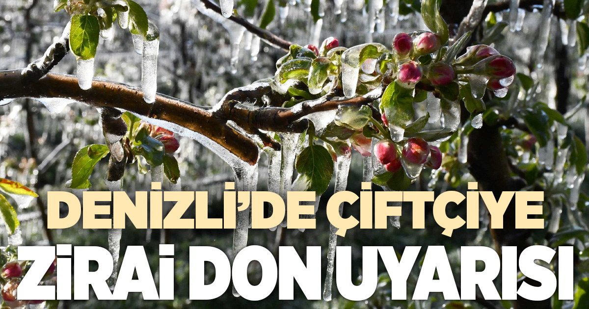 Denizli’de zirai don uyarısı: Üreticilere kritik çağrı
