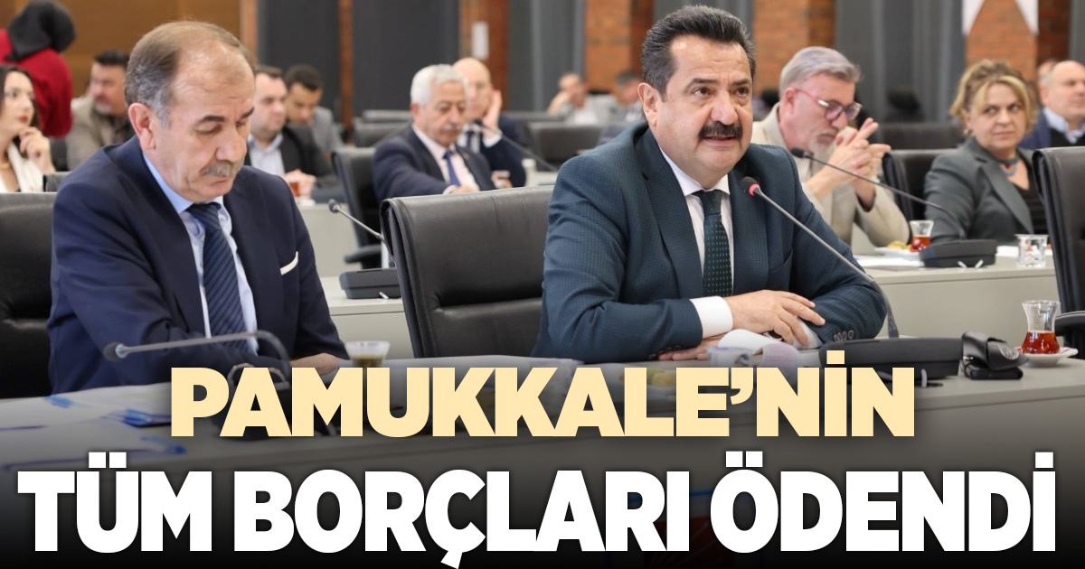 Pamukkale Belediyesi’nde borçlar ödendi, artık sıra yatırımda