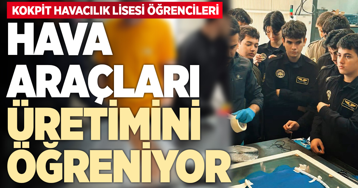 Kokpit Havacılık Lisesi öğrencileri Trimtech’te hava araçlarının üretimini öğreniyor