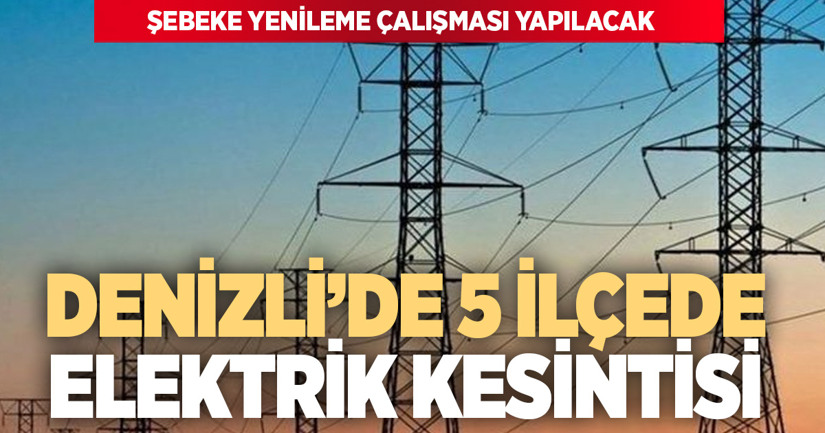 AYDEM’den 5 ilçede planlı elektrik kesintisi