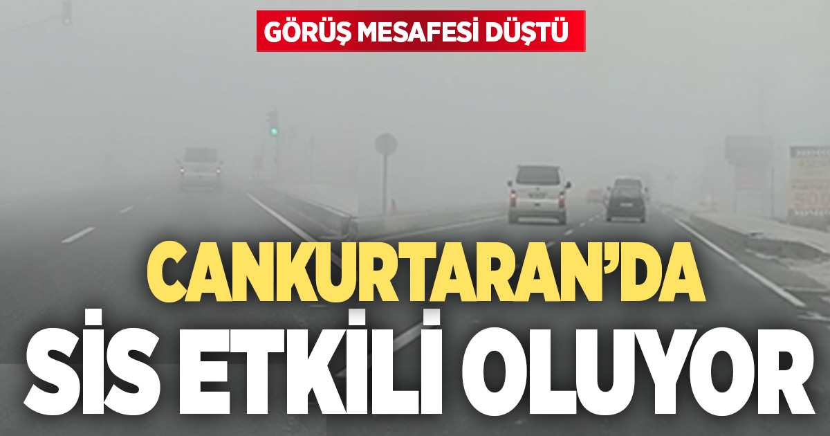 Cankurtaran’da etkili olan sis sürücüleri zorladı