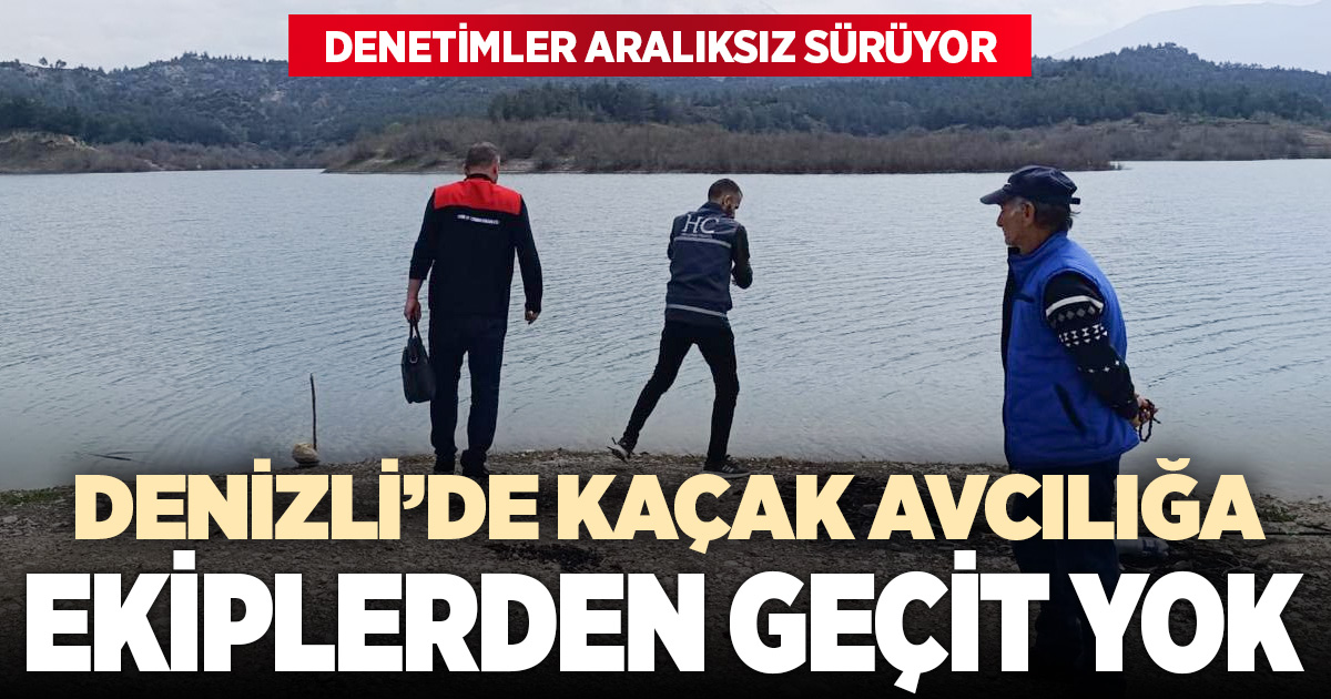 Kaçak avcılığa geçit yok: Denizli’de su ürünleri denetimleri sürüyor